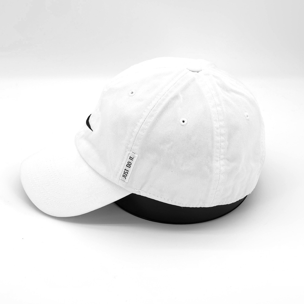 Nike Hat Cap Mens Strap Back White Swoosh Sportswear Casual - Picture 3 of 12